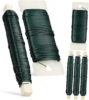 TEHAUX 6pcs Flower Binding Wires for Crafts Malleable Florist Wires for Floral Arrangements Sticks for Wreath Making and Plant Support