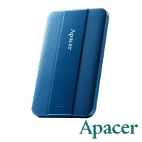 在飛比找Yahoo奇摩購物中心優惠-Apacer AC237 2.5吋 1T 流線型行動硬碟-藍