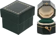 Alipis Vintage Ring Box Mini Jewelry Box Octagonal Earring Box, Jewelry Organizer Ring Packing Case with Packing Box