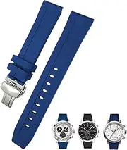 [KAVJU] 19mm 20mm Watchband for Tissot T114417 T114 Soft Rubber Silicone Watch Strap Butterfly Clasp Waterproof Sport Bracelets