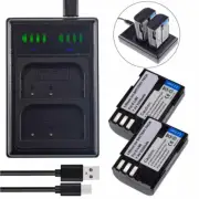 2X Battery + USB Charger for Pentax D-Li90 D-BC90 Pentax K-3 II Mark III Camera