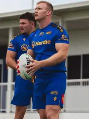 Parramatta Eels NRL 2025 Macron Players Bermuda Training Shorts Sizes S-5XL!