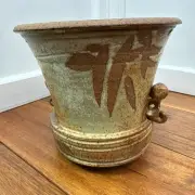 Hanging Plant Planter Rustic Studio Pottery Hanging Custom Design Signed
