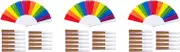 Rainbow Fans, 36-Pack Fans, Rainbow LGBTQ Portable Folding Fans, Folding Hand Fans Decorations