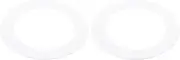 Uxcell Metal Goof Trim Ring, 2 Pcs 3.98" OD 2.8" ID Circular Ceiling Light Trims for Recessed Can Downlight, White