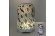 Gold Leaf Glass Mosaic Electric Essential Oil Diffuser Small