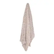 [James Lane] Kingham Knitted Throw Beige - 170cm x 130cm