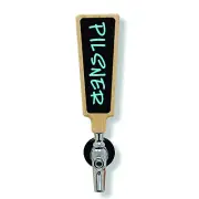 Beer tap handle with Black Chalkboard or White dry-erase inserts.