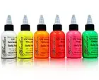 Bloodline Ink Professional Blacklight UV 6 Color Set - 1/2 oz (15 ml) - Highl...