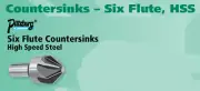 1/4x3/16 HSS 100° 6FLT. COUNTERSINKS-(SET-2) PITTSBURG ITEM NO. 2265028†(FT)