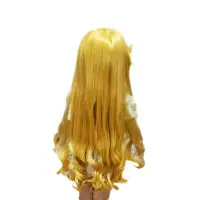 在飛比找Yahoo!奇摩拍賣優惠-艾羅拉公主cos 睡美人 黃色長卷發cosplay動漫假髮 