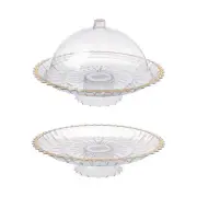 Cake Stand Cake Plate Dome Restaurant Server Round Multifunctional Snack Serving