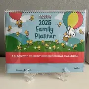 DaySpring Peanuts 2025 Inspirational Family Planner Magnetic 12-Month Calendar