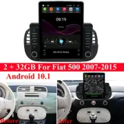 9.5" For 07-15 Fiat 500 Stereo Radio GPS Navigation Android 10.1 Head Unit 2+32G (for: Fiat)