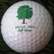 Maple Run Golf Course Molitor logo ball new #1568