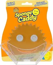 Sponge Caddy Universal Household Sponge Holder - In Sink Sponge Holder with Dual Suction Cups - for Scrub Daddy and Traditional Sponges