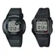 CASIO 卡西歐 電子數位手錶 2件組 F-200W-1A / F-201W-1A