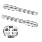 12mm x 1.25 HSS Metric Tap and Die Set Right Hand ThreadTapping DIY Tool 3pcs...