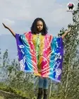 Alpaca Poncho (Colorful Rick & Morty) Handcrafted by Indigenous hands.