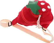[DEARMAMY] Strawberry Children's Bag Girls Novelty Purse Adjustable Shoulder Bag Perfect for Toddlers