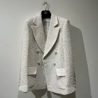 在飛比找Yahoo!奇摩拍賣優惠-Chanel 白色 外套 36號《精品女王全新&二手》