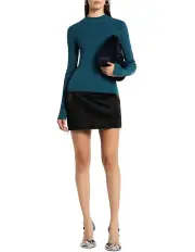[Sass & Bide] Slash Knit Top in Petrol Blue