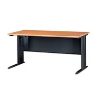 在飛比找蝦皮購物優惠-《亞毅OA辦公家具》oa辦公桌木紋色標物尺寸120cm黑色桌