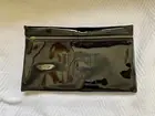 CAROLINA HERRERA Good Girl Patent Black Clutch Makeup Cosmetic Bag NEW