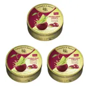 Cavendish and Harvey 3 x Double Fruit Cherry Drops Filled With Lime 175gm Tin Sw