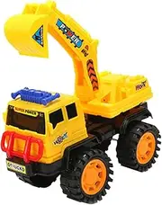 Kisangel 1Pc Medium Excavator Plastic Engineering Truck Model for Early Education Fun Construction Vehicle Playset for