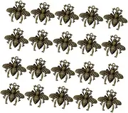 [KALLORY] Alloy Bee Pendant Diy Set 20pcs Charms for Jewelry Making Necklace Kit Accessories