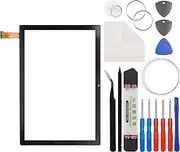 E-yiiviil Touch Screen Panel Digitizer Compatible with Pritom TronPad L10 10.1 inch with Tools (Without LCD Display)