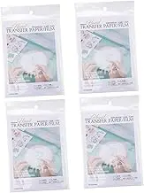Gatuida 16Pcs Transparent Water Soluble Embroidery Topping Film DIY Transfer for Seamless Stitching for Custom Patterns and Projects No Cracking Fading