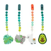 Adorable Silicone Teether with Bonus Pacifinder for Soothing Baby Gums