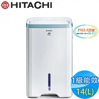 在飛比找Yahoo奇摩購物中心優惠-HITACHI日立 14L 1級PM2.5感知負離子清淨除濕