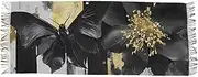 [AIXIWAWA] Women's Pashminas Scarf Black Butterfly Print, Shawls Wrap Lightwight with Tassel for Evening Dress Dinner Party, Multicolor