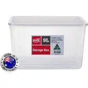 12 x 9L Plastic Storage Container Kitchen Fridge Pantry Organiser Tool Box Tubs