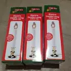 3xElectric Window Candle Light Glass Bulb Dusk To Dawn Sensor Light brass base