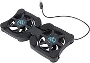 Yardenfun Gaming Laptop Fan Cooler Portable Notebook Cooler 2 70mm Fans Cooling Pad Large Airflow for Heat Dissipation