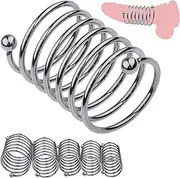 Spiral stainless steel penis glans cuffs penis ring foreskin glans ring metal cock rings SM sex toys for men(Ø 40mm)
