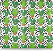 [Amooorous] Cartoon Green Cactus Leopard Print Pu Leather Toursuit car registration and insurance card holder Essential Car Wallet Case for Cards, Essential Document Driver License, cartoon green Cactus