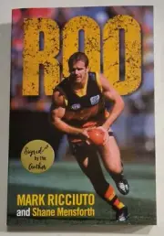 MARK RICCUITO ADELAIDE CROWS AFL FOOTBALL SIGNED AUTOBIOGRAPHY BROWNLOW ROO