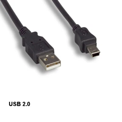 Kentek 1' USB 2.0 A to Mini B 5 Pin Cable Sync Charge Camera Phone PDA MP3 PS3