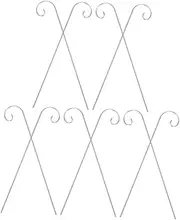 Elegant Garden Decoration Hooks 10 Pack Metal Hooks for Flower Baskets Flag Stands Outdoor Use