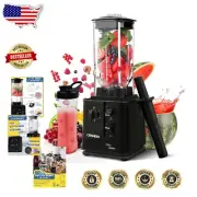 Professional High-Speed Countertop Blender - 5 Speeds, 80oz & 20oz Cup Included