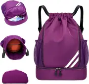 Fashion Sports Backpacks, Large Capacity Drawstring Gym Bag, Waterproof Backp...