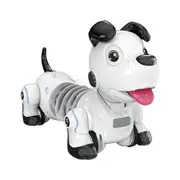 Robot Dog Remote Control Dachshund Puppy Infrared RC Gesture Sensing Interactive Walking Dancing Electronic Pet Toy with Music for Kids Age 8+