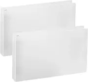 Index Card Holders, Index Card Organizer and Case with Dividers, Quality PP Material Spine 120-Card Capacity, Includes 2 Horizontal A5 2-Hole Binders