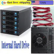 Internal Hard Drive Enclosure 5X2.5”/3.5” SATA/SAS Hard Drive Backplane5.25" Ba