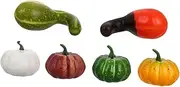 Abaodam 6Pcs Realistic Artificial Pumpkins for Indoor and Outdoor Decor for Thanksgiving and Fall Exhibition Hall Props Shopping Displays and Seasonal Decorations